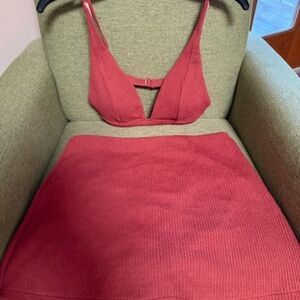 J. Crew bikini top and swim skirt